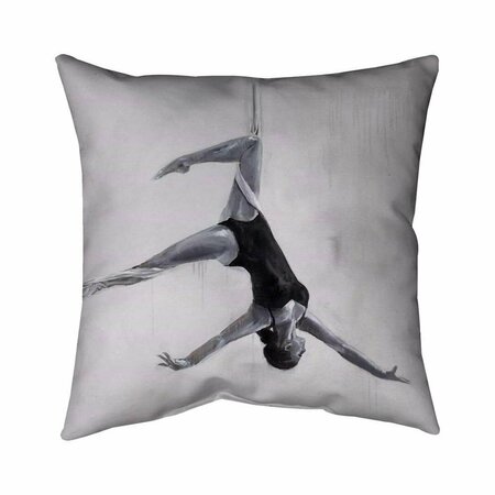 FONDO 26 x 26 in. Dancer on Aerial Silks-Double Sided Print Indoor Pillow FO2795852